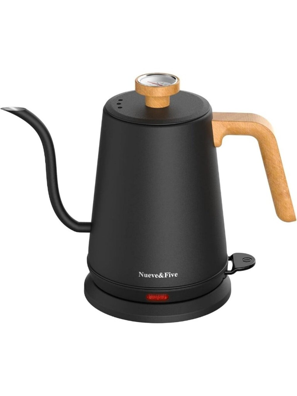 Electric Gooseneck Kettle with Thermometer, 1L Pour Over Coffee & Tea Maker